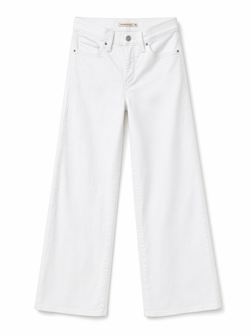 Levi’s 318 Shaping Wide Leg White Jeans Women’s Size 28 High Rise 31” Inseam